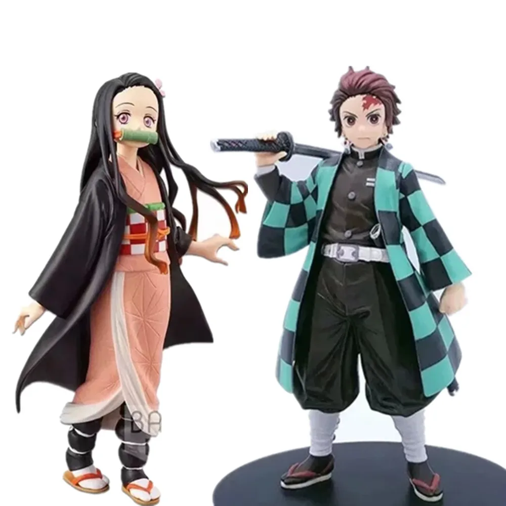 Demon Slayer Kimetsu no Yaiba Tanjirou Nezuko DXF ПВХ Фигурки Модель игрушки Demon Slayer аниме-фигурка игрушка; подарок