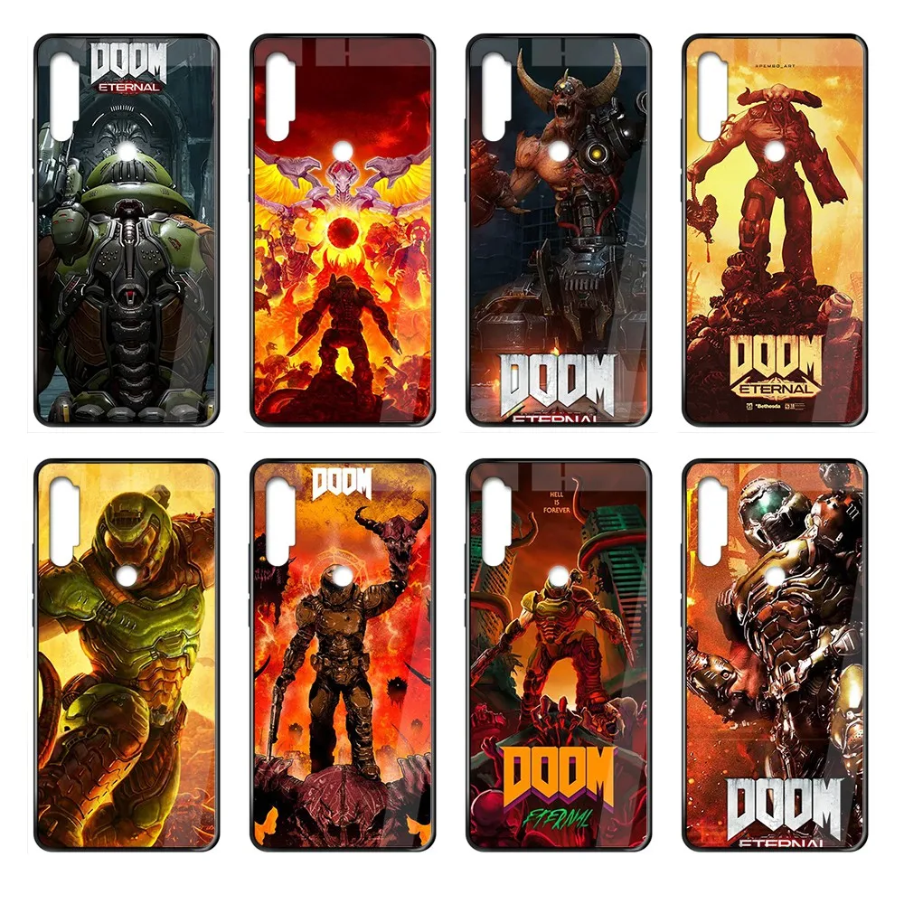 Горячая игра DOOM ETERNAL soft Etui hoesjes черный чехол для телефона Корпус Xiaomi Redmi Note S2 4 5 6 7 8