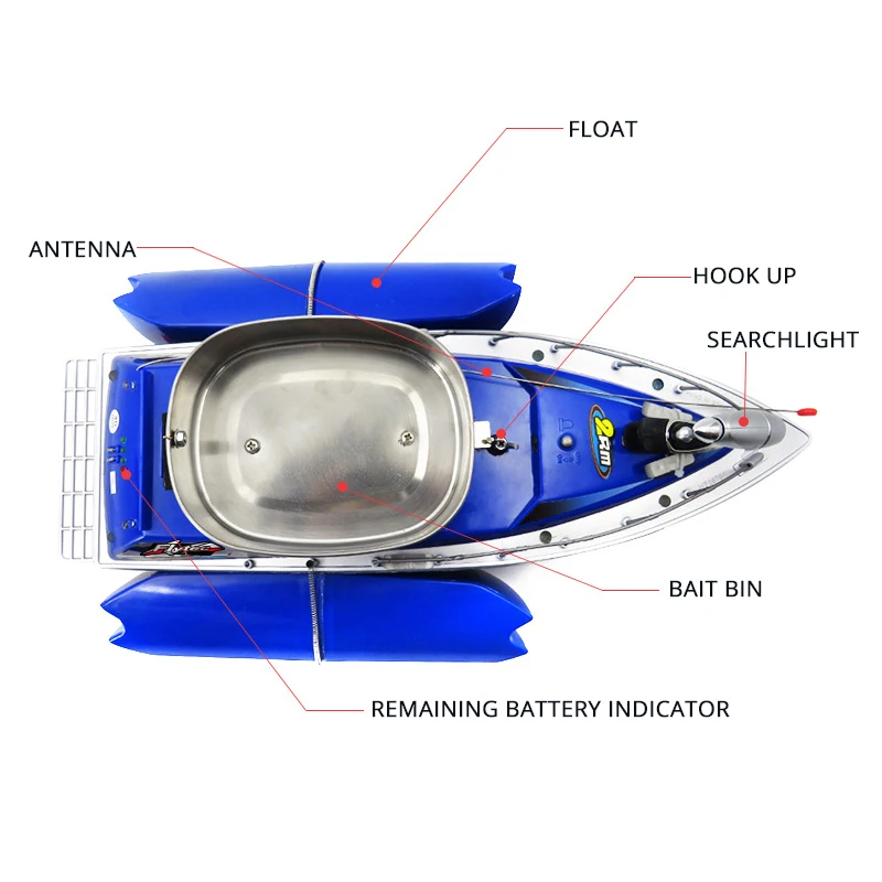 Flytec 2011-3 лодка для доставки прикорма и оснастки Электрический радиоуправляемый питательный катер Finder игрушки Speedboat Карп корпус радио корабль с дистанционным управлением для рыбалки