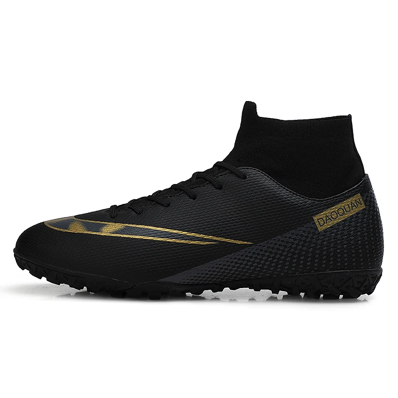 thumbnail image 1 of Botas de fútbol de tobillo alto para exteriores, antideslizantes, con clavos largos, botas de fútbol, talla grande 48, botas de fútbol ultraligeras, zapatillas de fútbol para hombre, 1 of 5