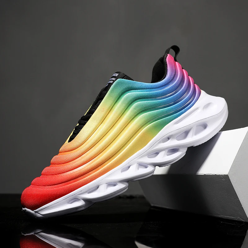 

Spring air cushion Running Shoes Men Running Shoes 270 Kids Shock Absorber Breathable Sport Running Shoes Soft Non-slip shoes Pl
