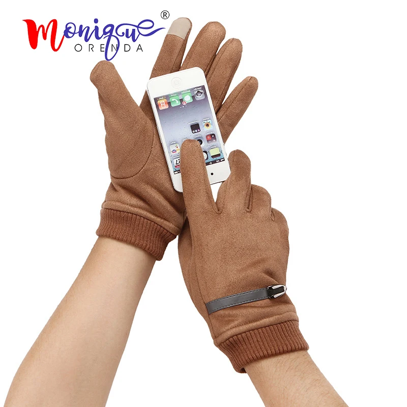 

Fashion outdoor gloves men women windproof warm riding sports winter touch screen thick velvet mountaineering ski suede gloves