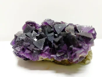

84.3gNatural purple fluorite mineral specimen, quartz crystal, furniture ornament--14
