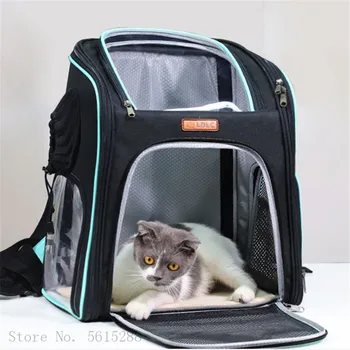

Portable Cat Carrier Bag Pet Travel Bags Breathable Mesh Small Cats Backpack Carrier Outgoing Pets Handbag