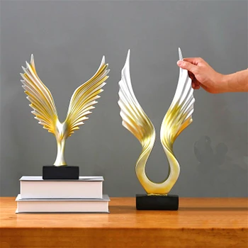 

Home Decoration Accessories Statues for Decoration Wings Statue Abstract Sculpture Modern Art Egyptian Decor Home Decor