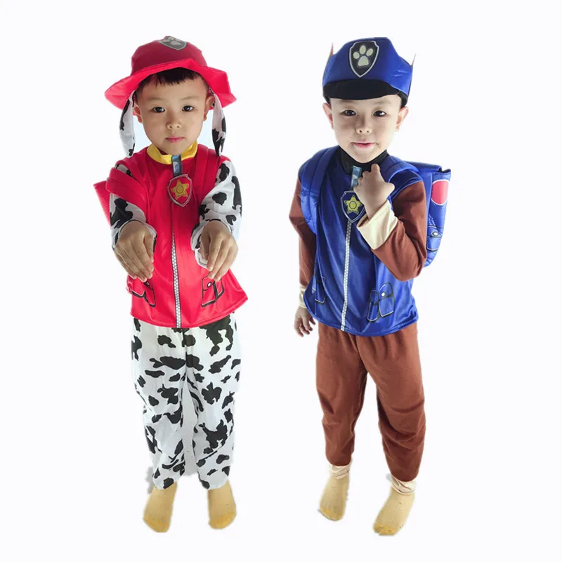 Christmas New Year Costume Kids Boys Girls Birthday Marshall Rubble Chase Skye Cosplay Costumes Zuma Rocky Dress |