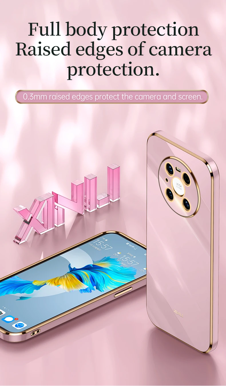 Custodia morbida in silicone placcatura quadrata di lusso per Huawei Mate 30 40 Pro Nova 8 SE P30 P50 P40 Pro Lite Custodia antiurto per caramelle_voghion.com