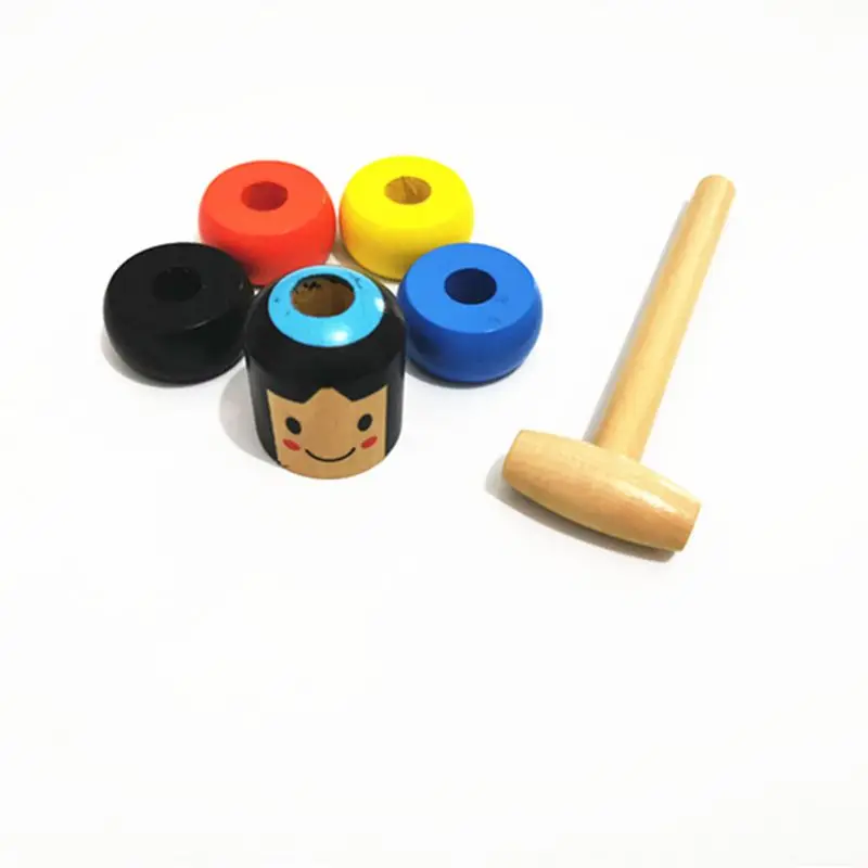 

1set Wooden Man Magic Toy Immortal Daruma Magic Tricks Close Up Stage Magic Props Fun Toy Accessory