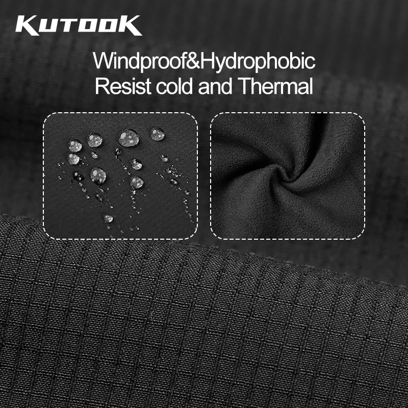 KUTOOK Men Trekking Pants Winter Cargo Pants for Man Waterproof Thermal Outdoor Hiking Softshell Camping Trousers Clothing