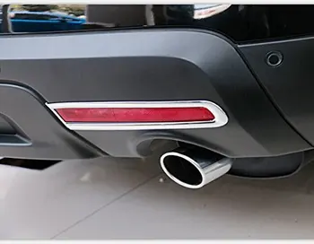 

2 Pcs Tail Rear Fog Light Lamp Cover Trim ABS Chrome For Ford Explorer 2011-2015