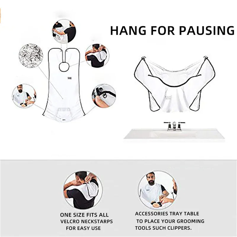 Men’s Beard Apron with Razor Holder 4