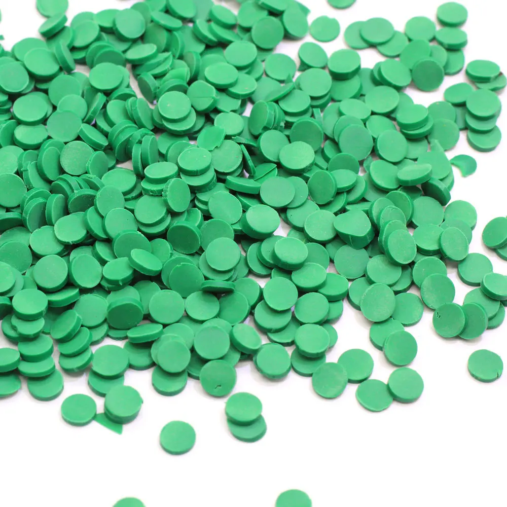 100 г Fimo Полимерная Горячая глина, разбрызгивает для поделок, сделай сам, аксессуары для изготовления слизи, Круглый Шап, 5 мм, мягкий глиняный ломтик, украшения для нейл-арта