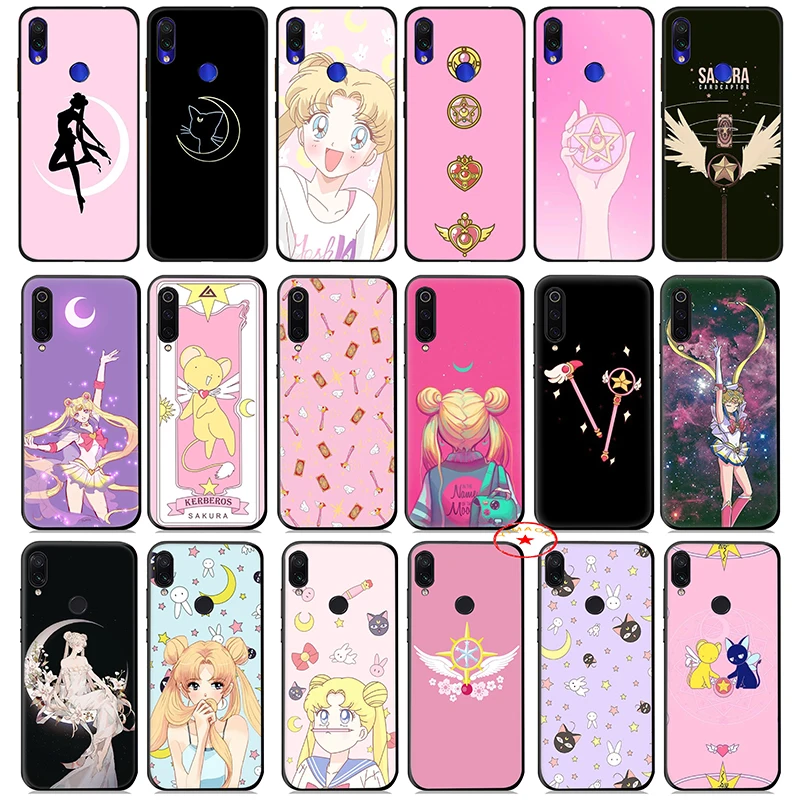 Мягкий чехол Sailor Moon Anime для Xiaomi Mi A1 A2 A3 8 9 Se Lite 9T Pro Max 3 Mia1 Mia2 MiA3 Pocophone F1 |