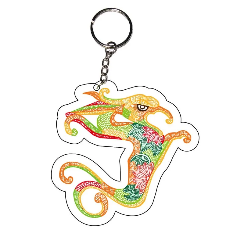 Commemorative creative cartoon single-sided acrylic keychain Cosplay anime pendant key ring key chain pendant accessories custom