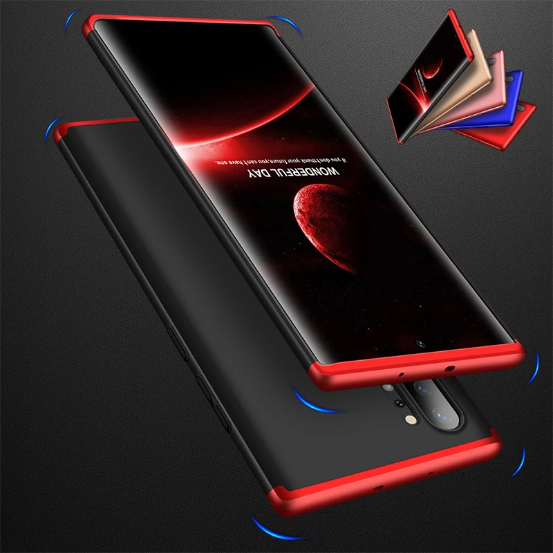 

360 Full Body Note10plus Case For Samsung Galaxy Note 10 + Plus Ultra Thin Slim Shockproof Hard PC Back Protection Cover Coque