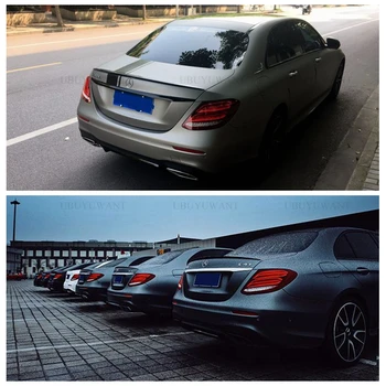 

For Mercedes-Benz W213 E Class AMG 2015-2018 ABS Primer Color Rear Trunk Spoiler Car Tail Wing Decoration
