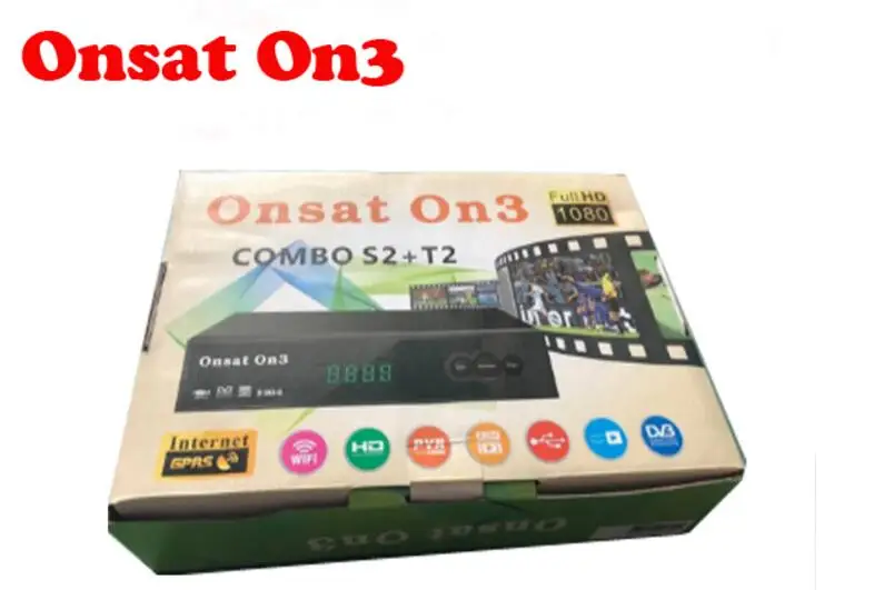 10 шт. Onsat On3 DVB-S2/T2 combo mepg4 gprs powervu autoroll декодер с Tcam кодом открытым 16E MYTV и 22 Вт Onsat3 каналов