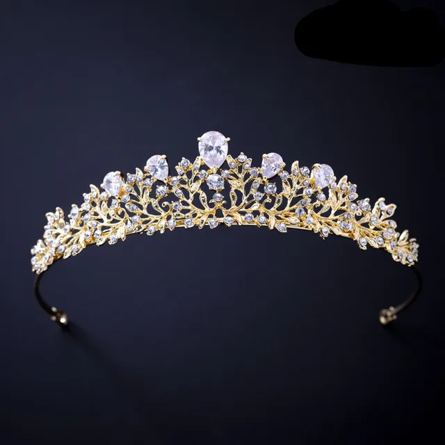 Himstory feito à mão elegante deslumbrante cristais claros noivas tiaras  coroas nupcial headpieces baile de formatura festa cabeça vestir vestido  acessório - AliExpress