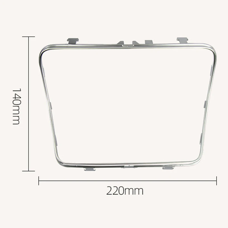 Гальванизированная Серебряная Автомобильная декоративная рамка для Mercedes-Benz C E Class W205 W213 GLC200- Автомобильная отделка автозапчастей