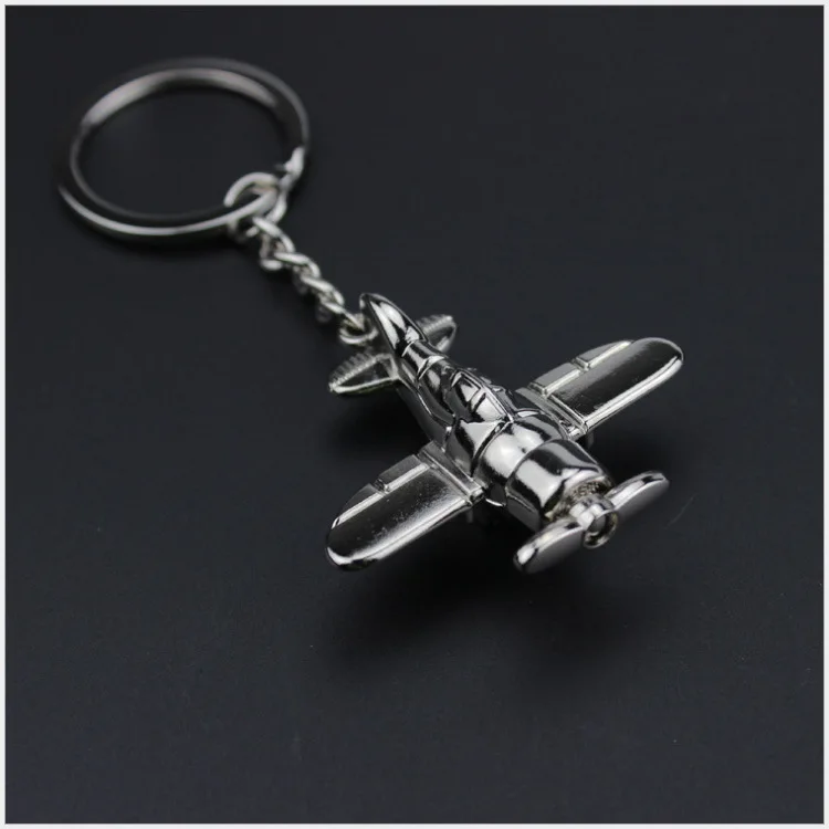 Креативный металлический стерео боевой самолет ключ автомобиль маленькие подарки кулон настраиваемый LOGOG165