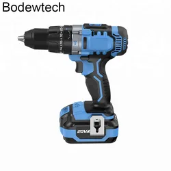 Bodewtech furadeira elétrica bt372, parafusadeira sem fio, bateria de lítio de 20 volts e 2 velocidades