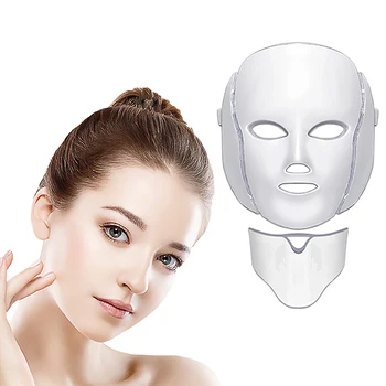 

Dropshipping LED Facial Mask Apparatus Photodynamic 7 Colors Beauty Instrument Skin Rejuvenation Wrinkle Removal Machine