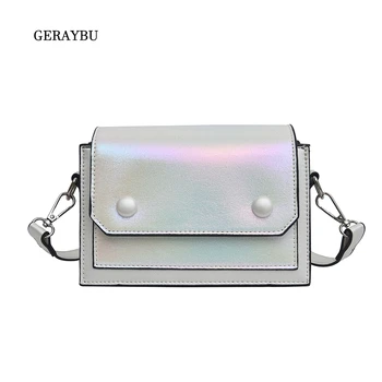 

Fashion Female Diagonal Bag Reflective Ladies Shoulder Bag Square Youth Flip Bag Unique Temperament Waterproof