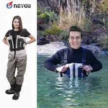 NEYGU рыболовные болеро, которые являются водонепроницаемыми и дышащими с медной молнией для взрослых, износостойкие нагрудные болотные носки