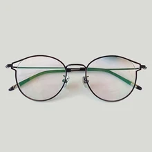 Пикантные очки, оправа для женщин, Ретро стиль, металлическая оправа "кошачий глаз", оптические очки