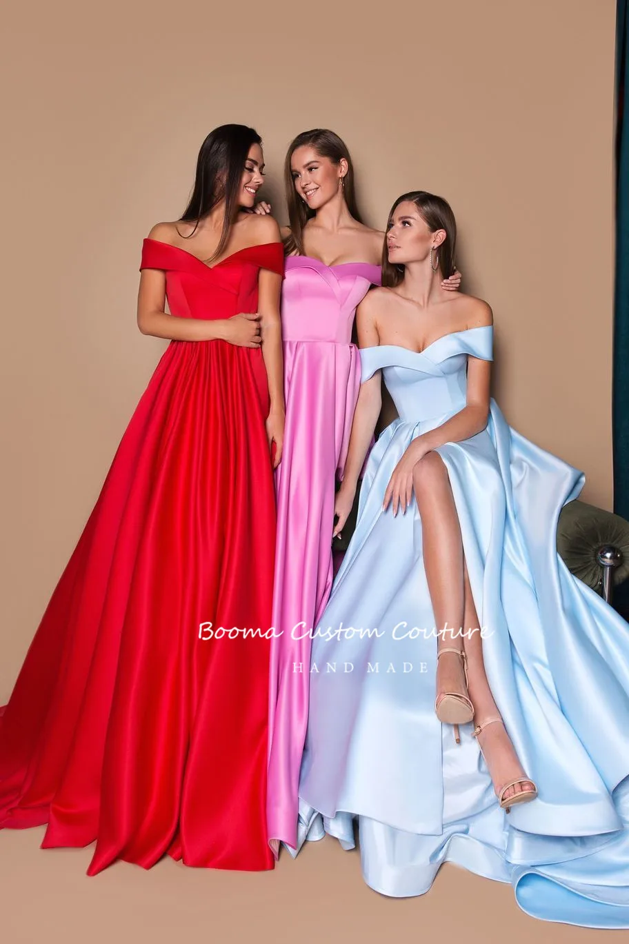 OIMG Simple Navy Blue A Line Long Evening Dresses Saudi Arabic Satin Custom  Color Strapless Formal Night Prom Gowns Dress - AliExpress