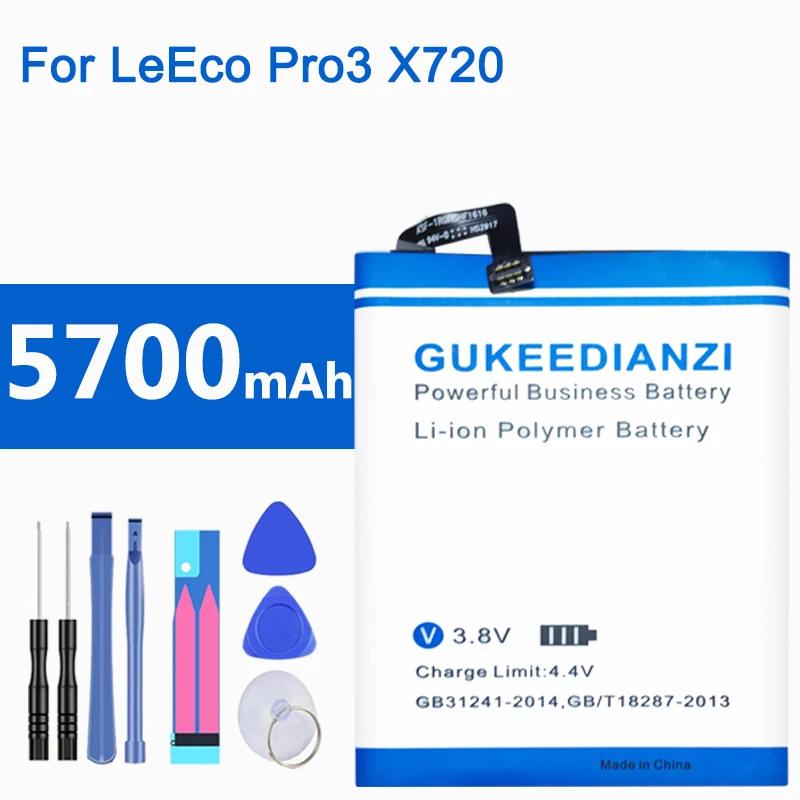 GUKEEDIANZI LTF23A настоящий аккумулятор 5700 мАч для Letv Pro3 X720 мощный выносливый телефон замена батареи большой емкости