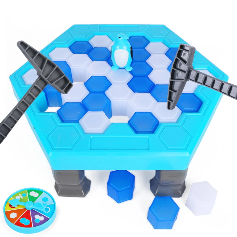  Icebreaking Rescue Mini Penguin Trap Board Beating Ice Cube Party Table Game Thickening Parent-Chil