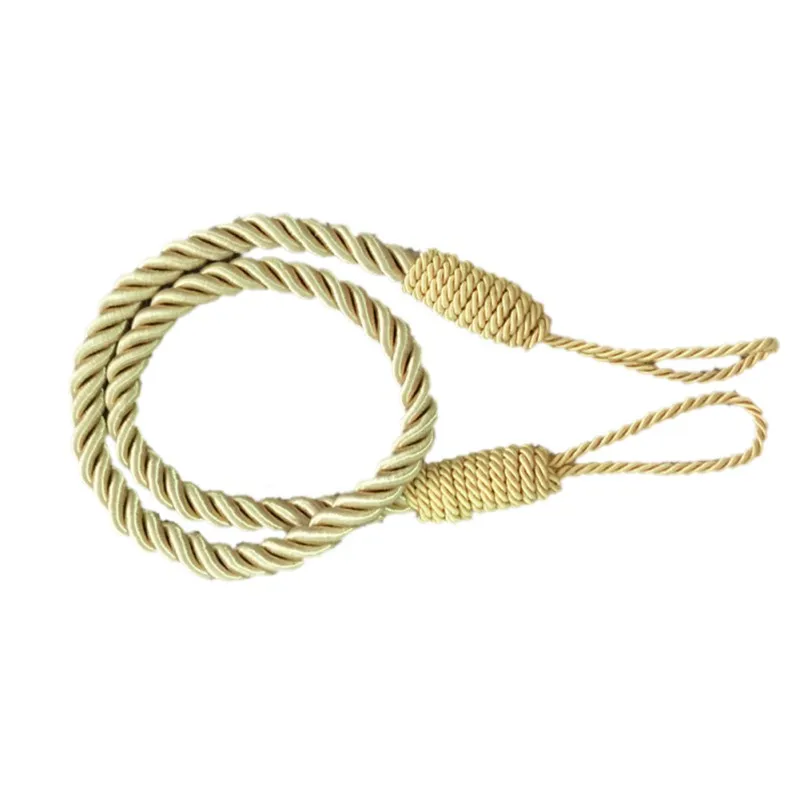 8P2pcs/set Soft Free Installation Curtain Strap Polyester Weave Rope Curtain Tie Backs Home Decoration Accessories Modern CM