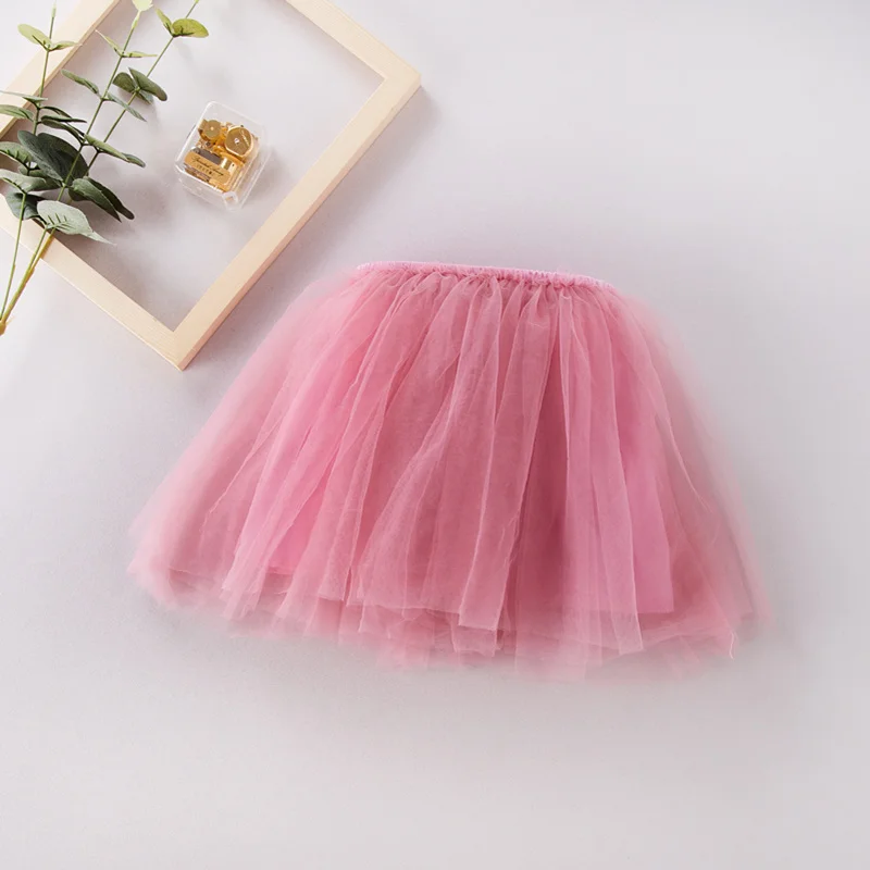 

Fashion Girls Tutu Skirt Kids lovely 4 Layers Fluffy Pettiskirt girls skirt ball gown soft tulle for 2-7 Years children