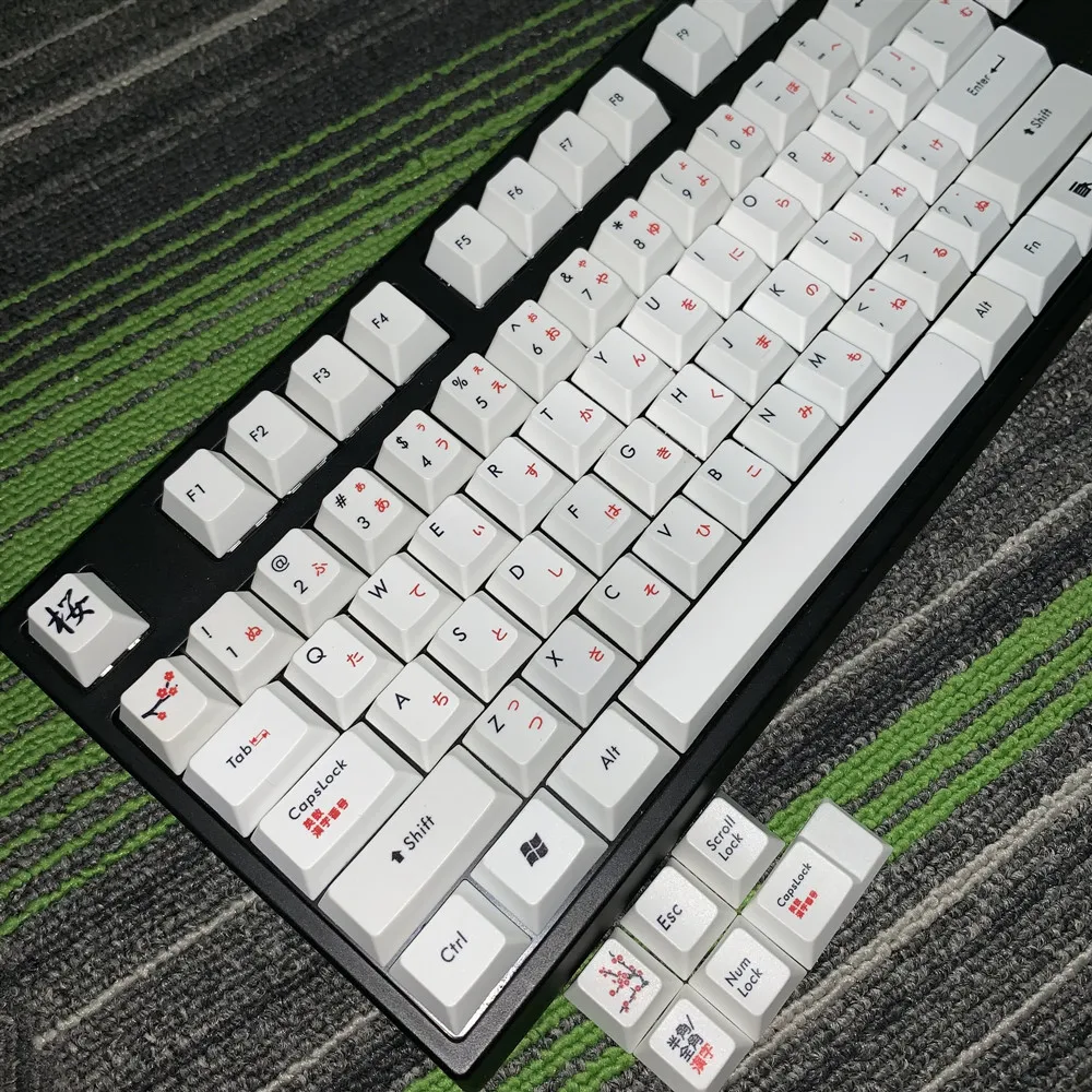  Japanese keycaps Original Height 108 Keys PBT Keycaps Mechanical Keyboard For Cherry MX Keycaps And