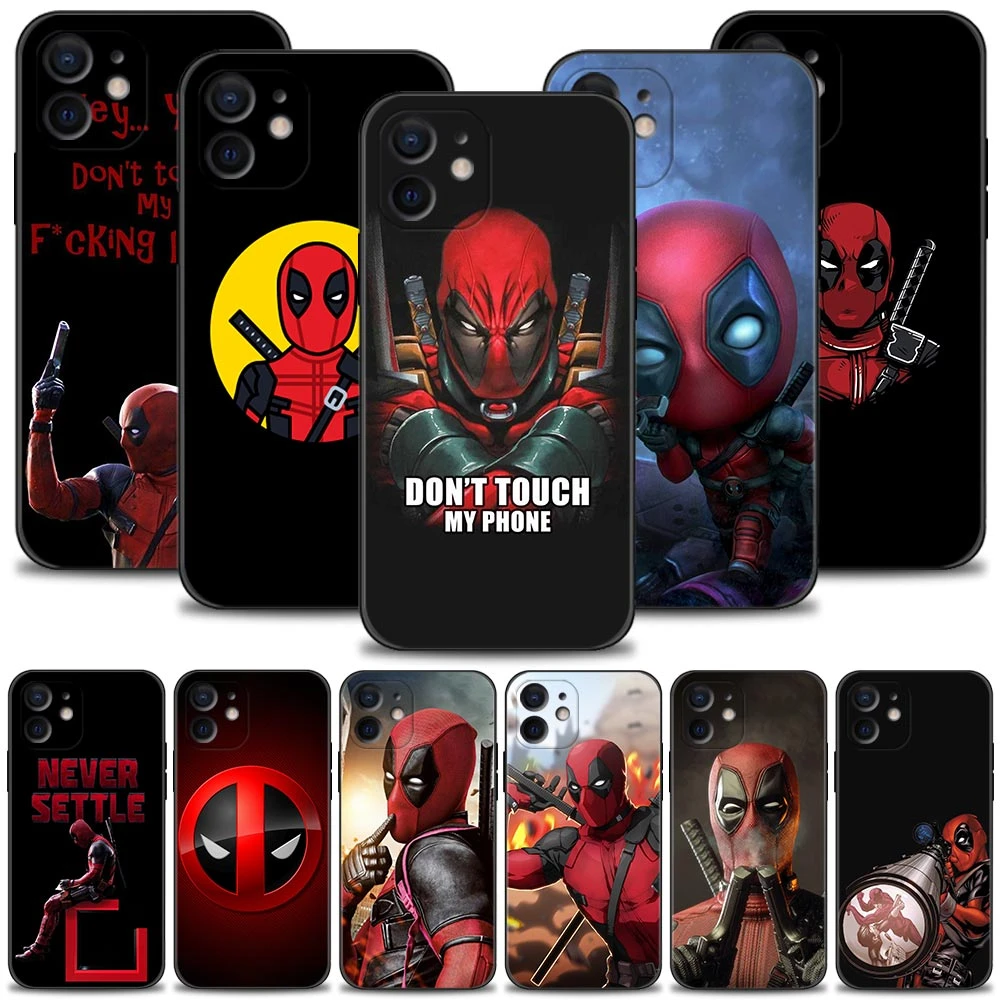 iphone 13 pro max case leather Marvel Hero Deadpool Silicone Phone Case For iPhone 13 12 11 Pro Max Mini XS X XR 7 8 6 6S Plus Thin Soft Cover Shell Cases best case for iphone 13 pro max