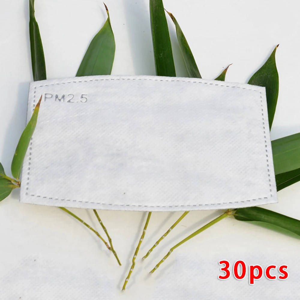 

30PCS PM2.5 Mask Breathable Tcare Filter Paper Anti Haze Mouth Mask Outdoor Anti Dust Mouth Cover Filter Paper Health Care