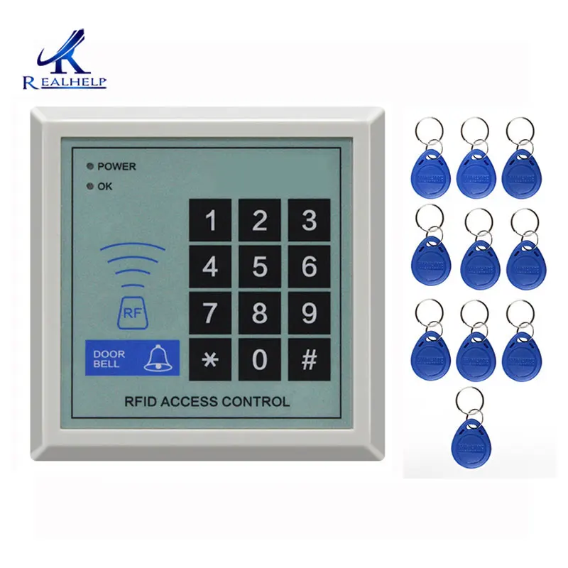 door access keypad 2000Users Simple RFID Access Control EM ID  Card 125KHZ WG Standalone Access Keypad and Proximity Code Access Reader automatic door lock system for home Access Control Systems