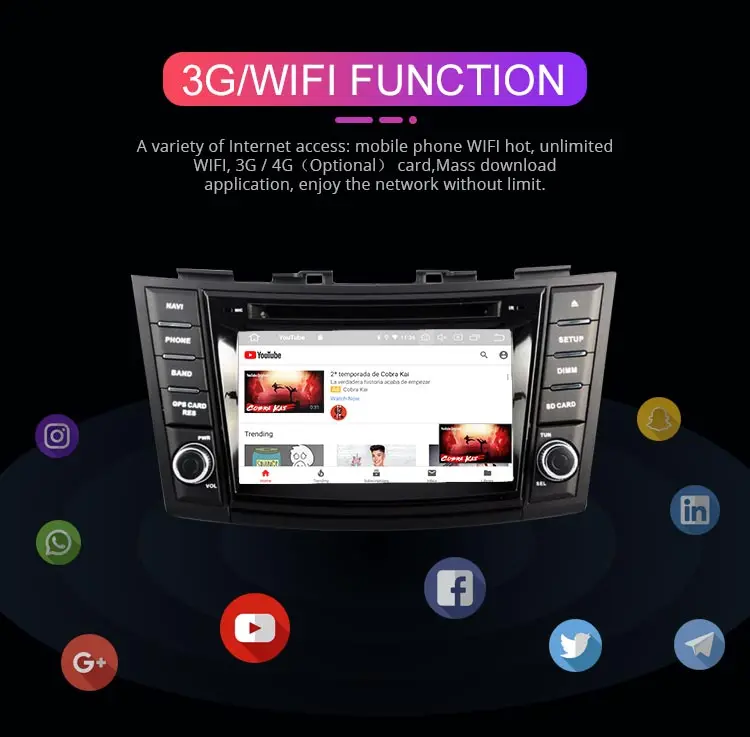 Flash Deal Besina Android 9.0 Car DVD Player For SUZUKI SWIFT 2011 2012 2013-2015 Multimedia GPS Navigation WIFI 2 Din Car Radio 64G Stereo 5