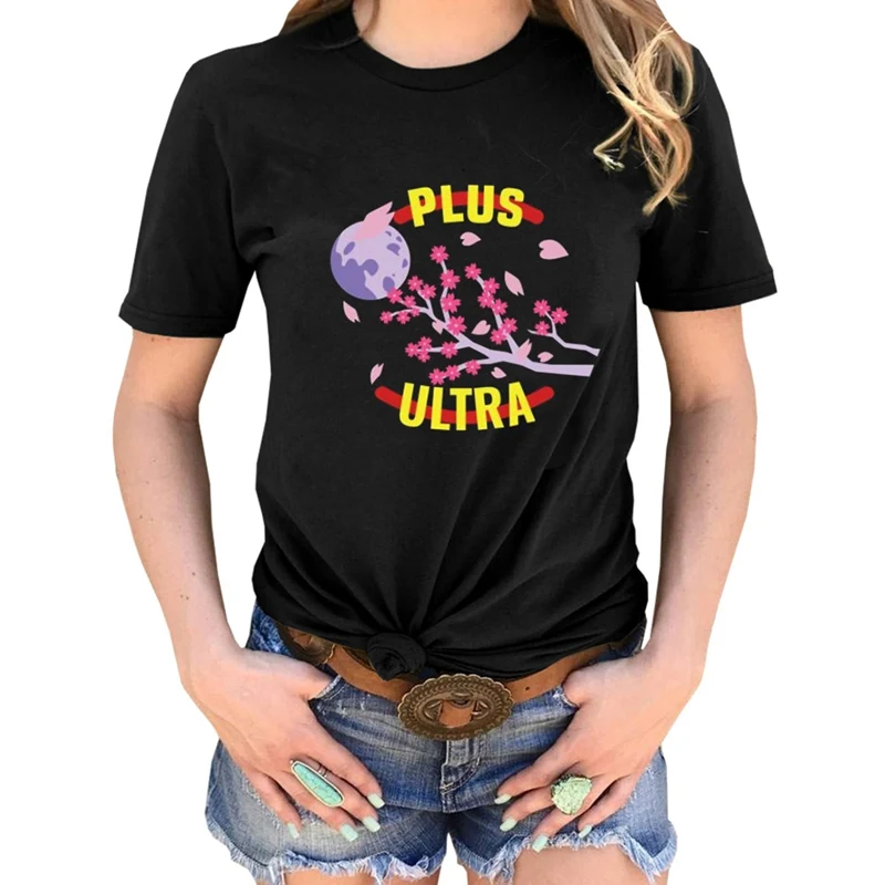 Japanese Anime Tees  My Hero Academia Women Short Sleeves O-Neck Funny T Shirt Casual Tops