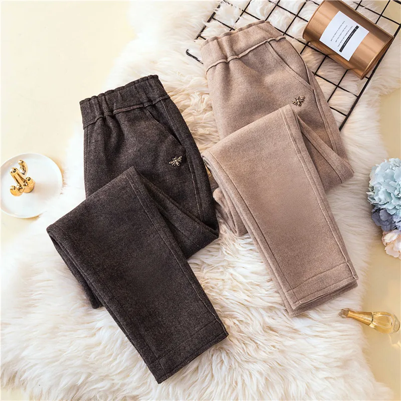

Large Size Dress Winter Style Woolen Harem Pants Fat Mm Slimming Baggy Pants Loose Casual WOMEN'S Pants