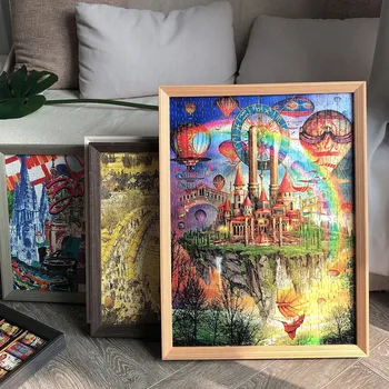 

Adult Children Puzzle Holiday Gift Puzzle Toy 1000PC Puzzle landscape Pattern jigsaw picture puzzles Funny for adults kids games