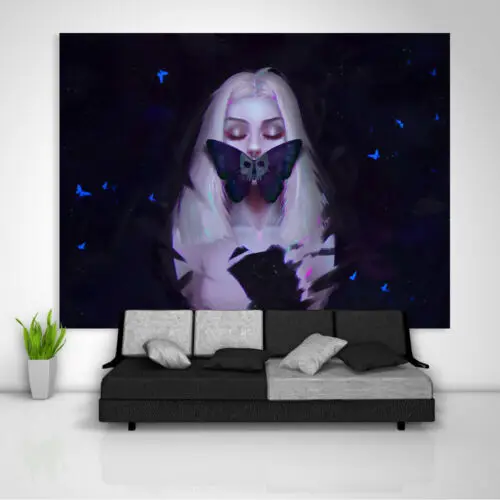 

Beauty Girl Tapestry Art Wall Hanging Sofa Table Bed Cover Home
