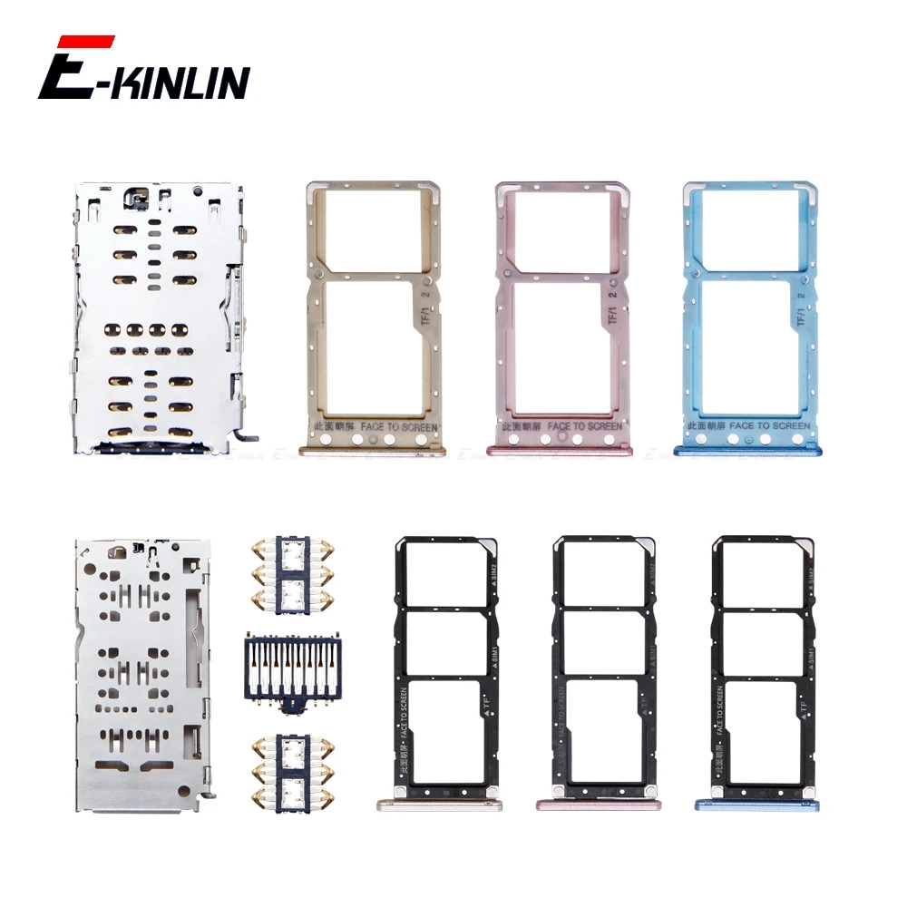 

Sim Card / Micro SD Card Tray Socket Holder Slot Container Connector Adapter Reader Replacement Parts For XiaoMi Redmi S2 7A 6A