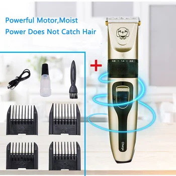 

Rechargeable Professional Cat Dog Hair Trimmer Electrical Pet Hair Clipper Remover Cutter Grooming Pets Haircut Machine for Dog