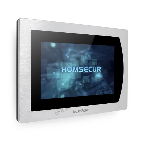 HOMSECUR " PoE wifi видео домофон система с двухканальной внутренней BC031IP-B+ BM717IP-S