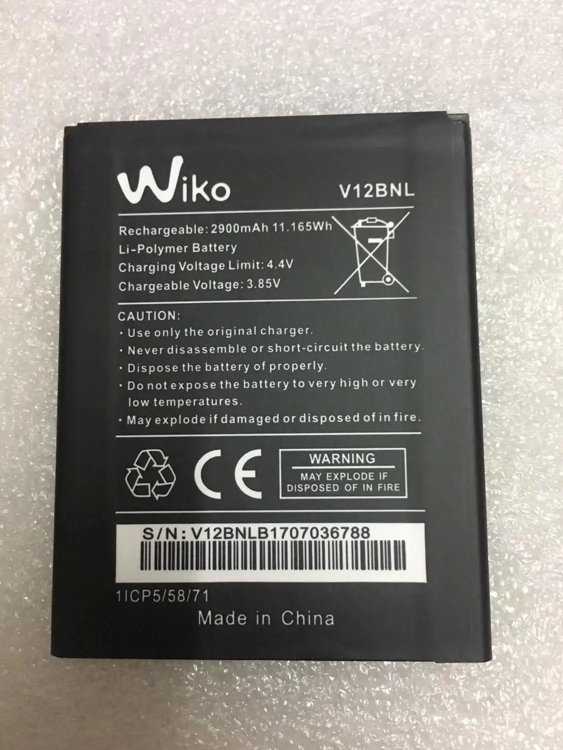 3.85V 2900mAh Battery For Wiko V12BNL Mobile Phone Batterie Bateria track code 3.85V 2900mAh Battery For Wiko V12BNL Mobile Phone Batterie Bateria track code