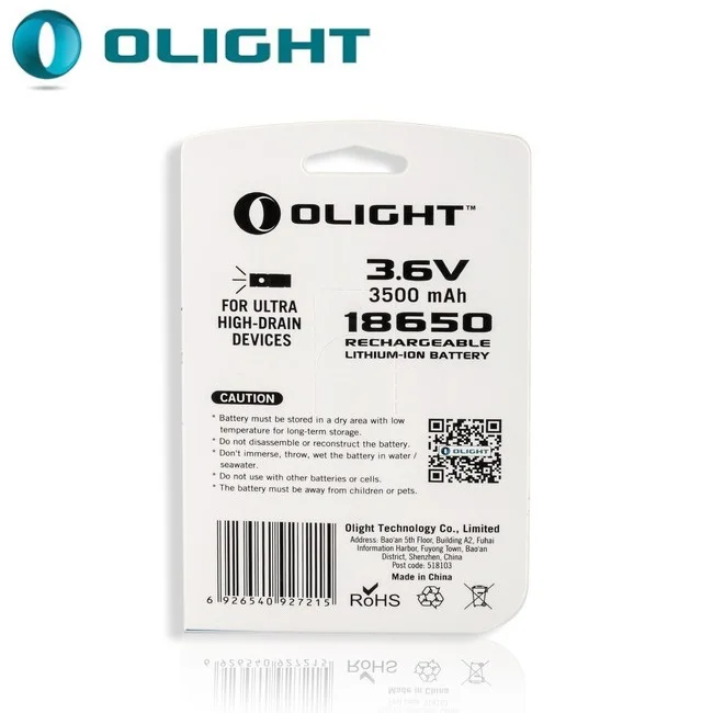 Olight ORB-186S35 HDC 3,6 V 3500mAh 18650 литий-ионный аккумулятор