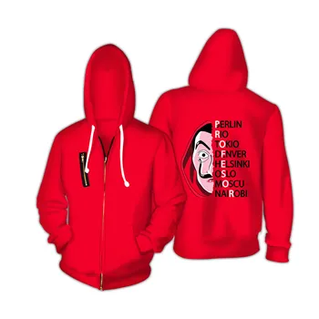 

New Arrival La Casa De Papel 3D Print Women/men Hoodies Sweatshirts casa de papel Money Heist The Paper House Hooded