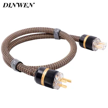 

MPS 6N OCC AC Power Cable Cord US Power Connectors AC125V 15A Hifi Audio DIY DVD Amplifier High End power cord wire 1PC/Lot